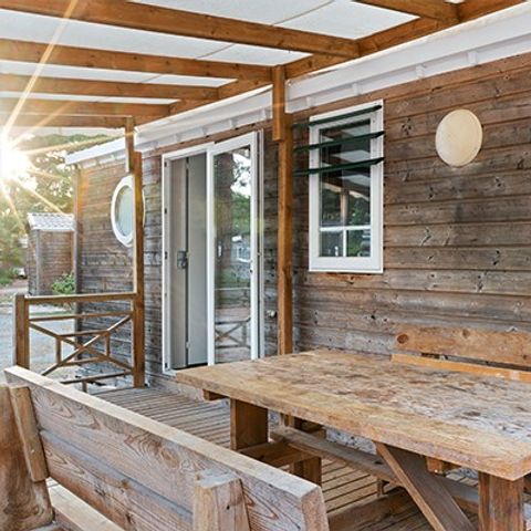 MOBILE HOME 6 people - Comfort XL | 3 Bedrooms | 6 Pers | Raised terrace | Air conditioning