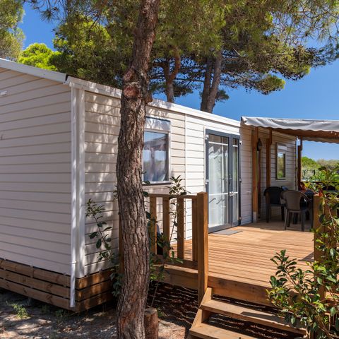 Mobile home 6 persons - | Comfort XL | 2 Bedrooms | 4/6 Pers. | Raised terrace | Air conditioning | TV