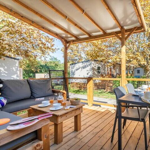 Mobile home 6 persons - Mobil-home | Premium | 3 Bedrooms | 6 Pers. | Terrace Lounge | Air conditioning