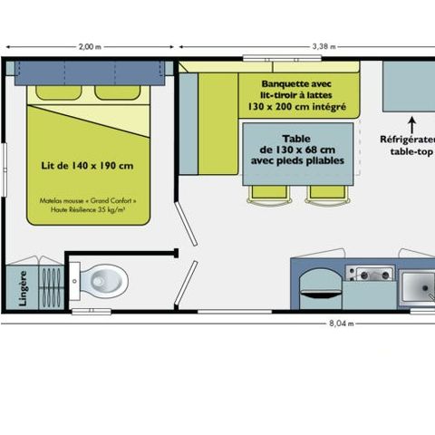 MOBILE HOME 4 people - KOAWA LOGGIA COMFORT