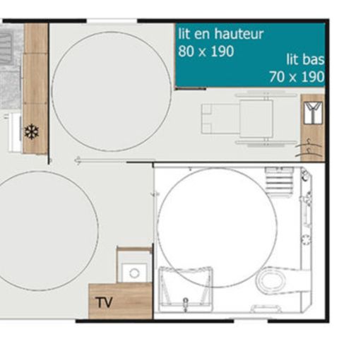MOBILE HOME 4 people - Ciela Confort PMR - 2 bedrooms