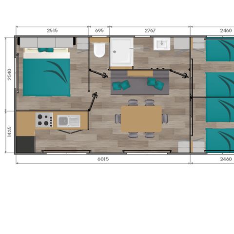 MOBILE HOME 6 people - Ciela Privilège - 3 bedrooms