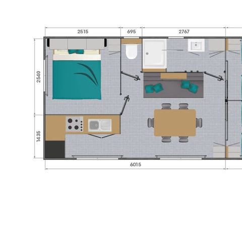 MOBILE HOME 6 people - Premium Loft 33m² - Air conditioning TV