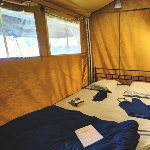 Canvas and wooden tent 5 persons - LODGE COSY