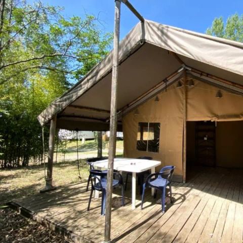 Canvas and wooden tent 5 persons - Lodge Cosy 3 Rooms 5 People Without Bathroom