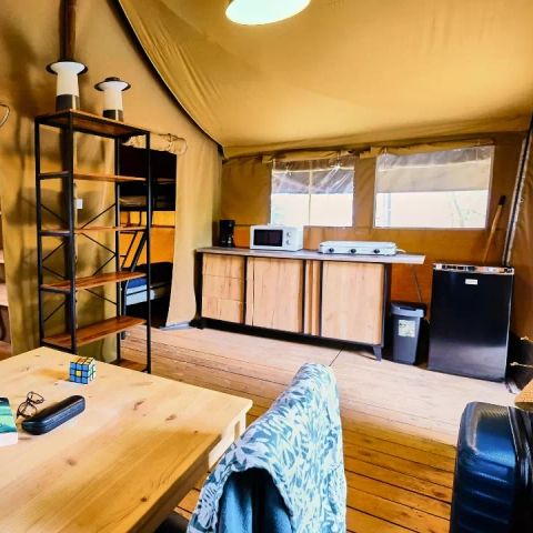 Canvas and wooden tent 5 persons - Lodge Cosy 3 Rooms 5 People Without Bathroom
