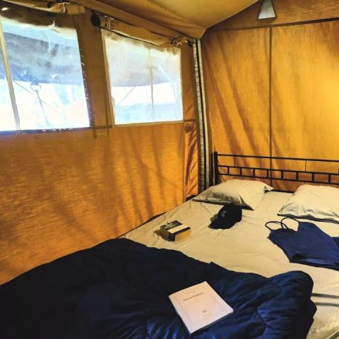 Canvas and wooden tent 5 persons - Lodge Cosy 3 Rooms 5 People Without Bathroom