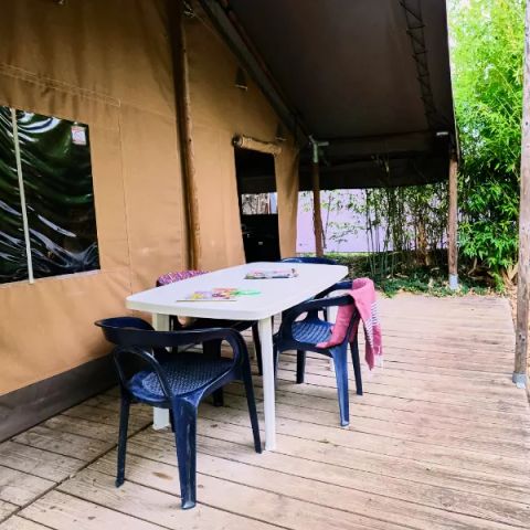 Canvas and wooden tent 5 persons - Lodge Cosy 3 Rooms 5 People Without Bathroom