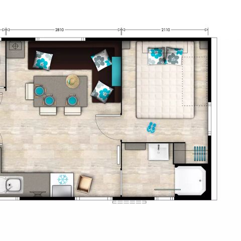 Mobile home 6 persons - Emotion 4 Rooms 6 People + TV