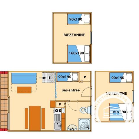 APARTMENT 7 people - Residence Duplex 3 Rooms 6/7 People + TV