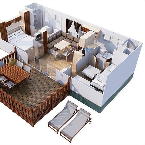 MOBILE HOME 5 people - Redwood
