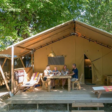 CANVAS AND WOOD TENT 5 people - Bintulu