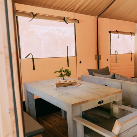 Canvas and wooden tent 5 persons - Glamping Safari