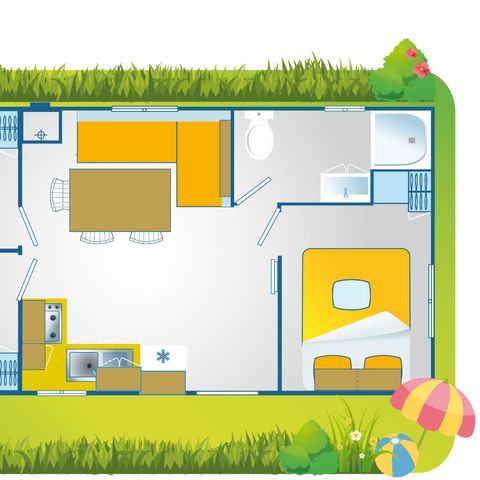 Mobile home 6 persons - Happy Premium