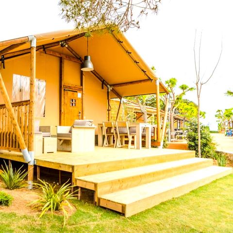 CANVAS AND WOOD TENT 4 people - Glamping Mar 4 pers