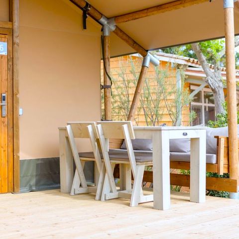 CANVAS AND WOOD TENT 4 people - Glamping Mar 4 pers