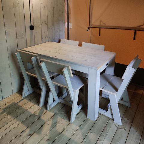 CANVAS AND WOOD TENT 5 people - Safari lodge without sanitary facilities