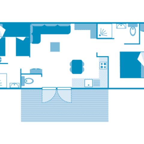 MOBILE HOME 5 people - Cottage 5P 2bed 2bath ****