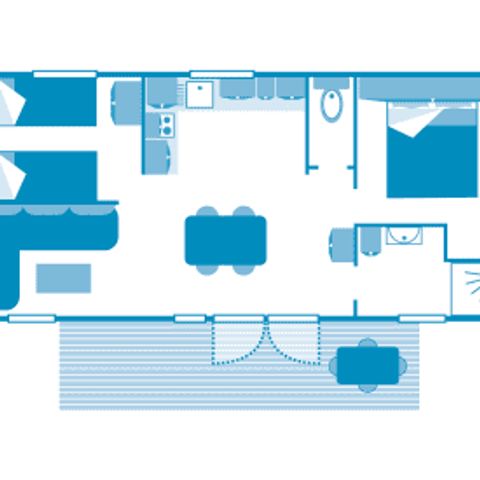 Mobile home 5 persons - Cottage 4/5p 2ch ***