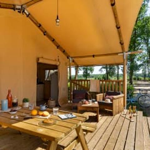 Canvas and wooden tent 5 persons - Lodge 5p 2bed ****