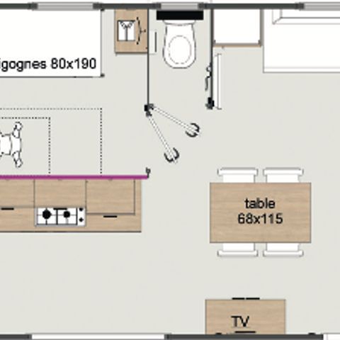 MOBILE HOME 12 people - Le Coin des Copains - 2 Loggia Bay mobile homes (possibility of renting a PA in addition)
