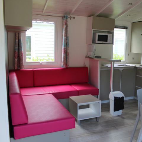 Mobile home 4 persons - Comfort 27m² with terrace 2 bedrooms + TV