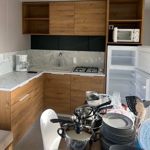 MOBILE HOME 6 people - 35m² Premium (3bed-6p) + Terrace + TV + LV