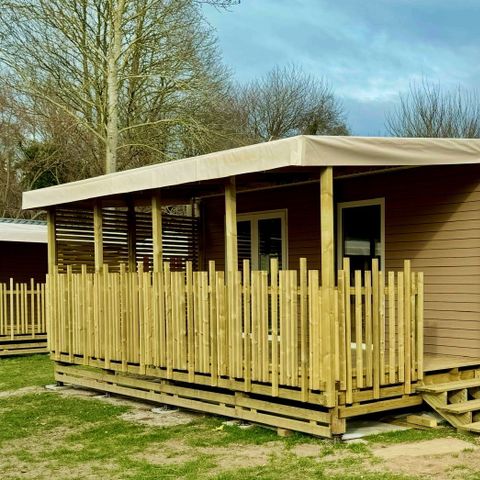 MOBILE HOME 4 people - Comfort 32m² (2 bedrooms) including covered terrace + TV + BBQ