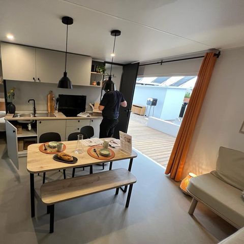 Mobile home 4 persons - Comfort 32m² (2 bedrooms) including covered terrace + TV + BBQ