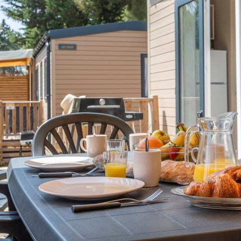 MOBILE HOME 6 people - Mobile-home | Comfort | 3 Bedrooms | 6 Pers. | Raised terrace | Air conditioning