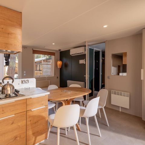 MOBILE HOME 6 people - Mobil-home | Ultimate | 3 Bedrooms | 6 Pers. | Raised terrace | Jacuzzi | 2 bathrooms | Air-con.