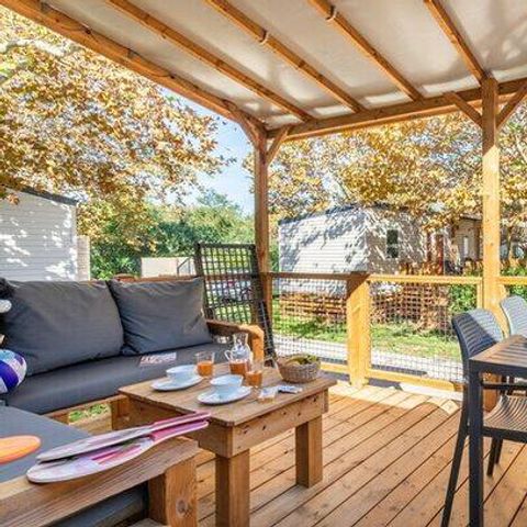 MOBILE HOME 6 people - Mobil-home | Premium | 3 Bedrooms | 6 Pers. | Terrace Lounge | Air-con.