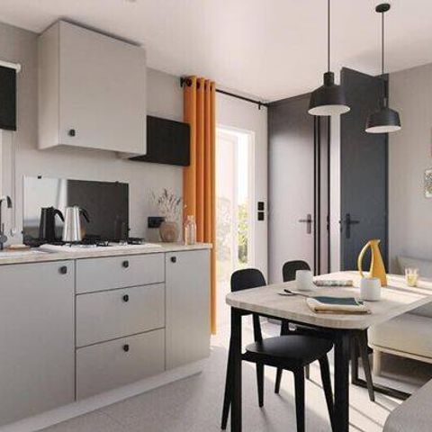 MOBILE HOME 6 people - Mobil-home | Premium | 3 Bedrooms | 6 Pers. | Terrace Lounge | Air-con.