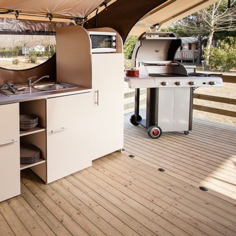 CANVAS AND WOOD TENT 5 people - Lodge