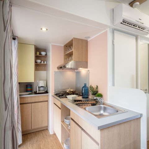 MOBILE HOME 6 people - Classic XL | 3 Bedrooms | 6 Pers. | Raised terrace | Air-con.