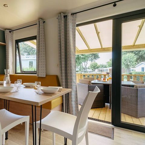 MOBILE HOME 6 people - Mobile home | Premium | 3 bedrooms | Sleeps 6 | Raised terrace | Air conditioning