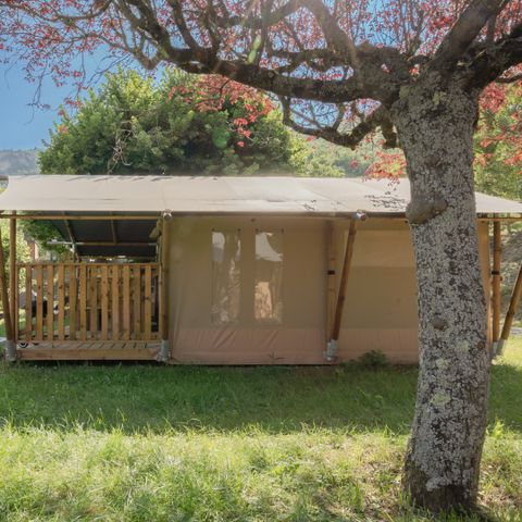 Canvas and wooden tent 5 persons - Bégon