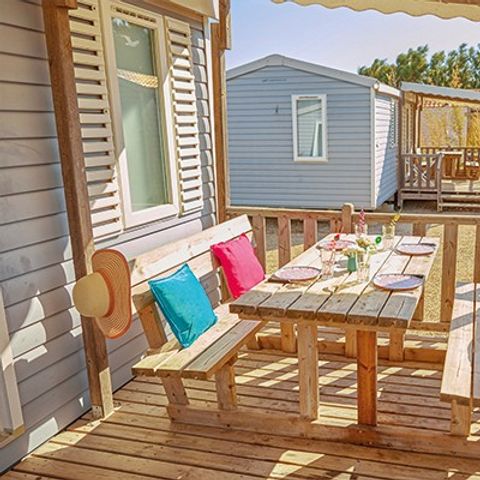 MOBILE HOME 6 people - Classic XL | 2 Bedrooms | 4/6 Pers. | Raised terrace