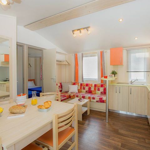 MOBILE HOME 6 people - Mobil-home | Classic XL | 3 Bedrooms | 6 Pers. | Raised terrace | Air-con.