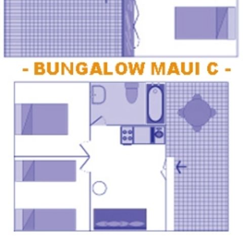Bungalow 2 persons - Maui A - Price for 2 persons