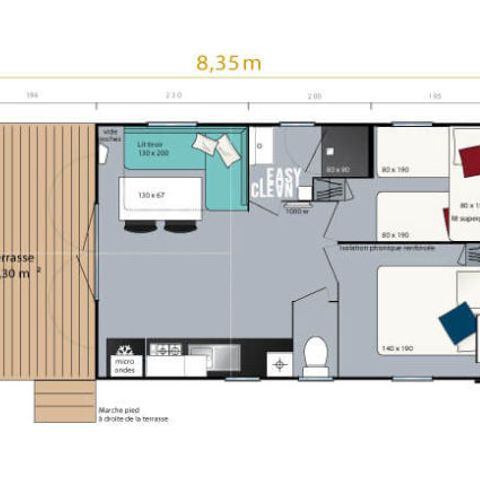 Mobile home 5 persons - Loggia Bay