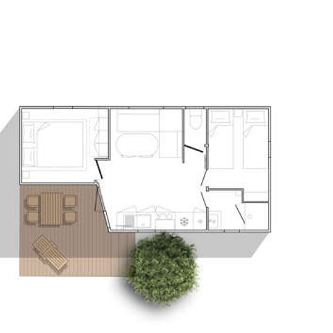 MOBILE HOME 4 people - JUNGLE 2 bedrooms