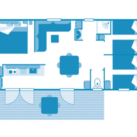MOBILE HOME 6 people - Cottage 6p 3ch ****