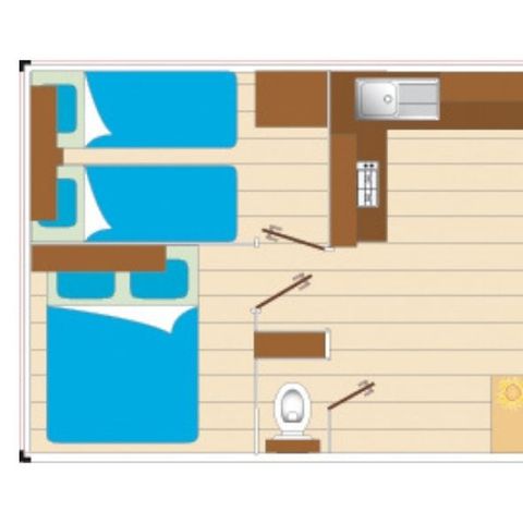 MOBILE HOME 4 people - Cocoon 2 bedrooms 21 m² (21 m²)