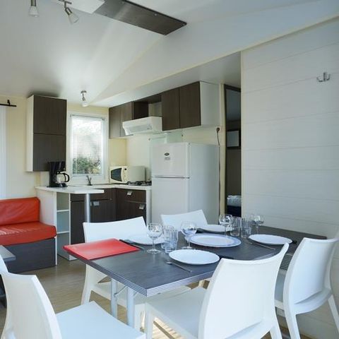 MOBILE HOME 6 people - Mobil-home Forêt 34.5m² (3 bedrooms) (over 10 years old) + Terrace + TV 4/6 pers