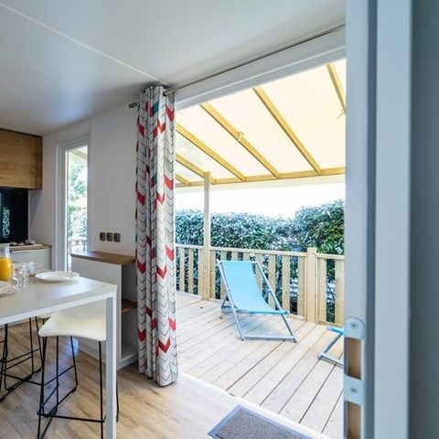 MOBILE HOME 6 people - Mobile home Grand Large 34.5m² (3 bedrooms) (under 8 years) + TV + Terrace 4/6 pers