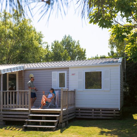 MOBILE HOME 8 people - Mobile-home Sable 40m² (4 bedrooms) + TV + Covered terrace (over 8 years old) 8 people