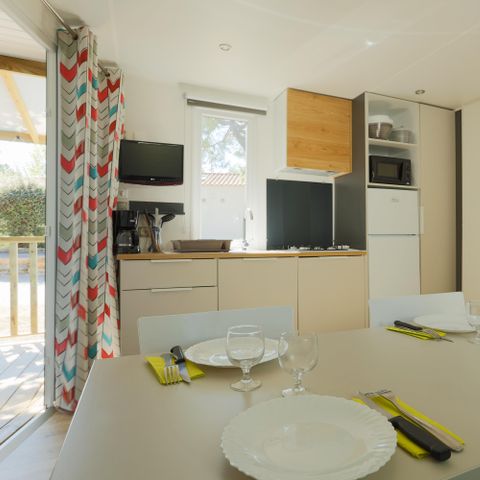 MOBILE HOME 4 people - Mobil-home Horizon 27.5m² (2 bedrooms) (under 8 years) + integrated terrace + TV 4 pers