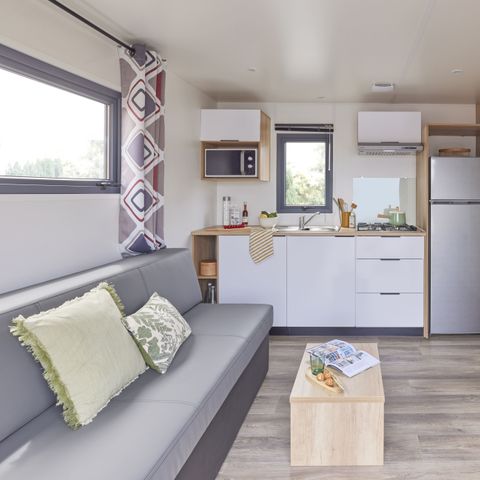 MOBILE HOME 2 people - Mobile-home Plage Plus 18.6m² (- of 3 years) (1 bedroom) + TV + Air conditioning + Dishwasher 2 pers