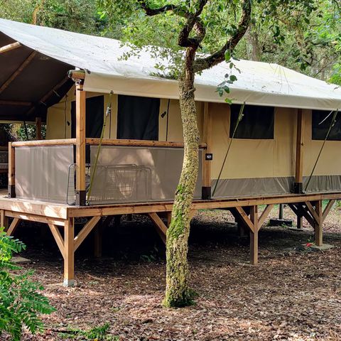 Canvas and wooden tent 5 persons - Tente Kenya 4/5p - 2 bedrooms